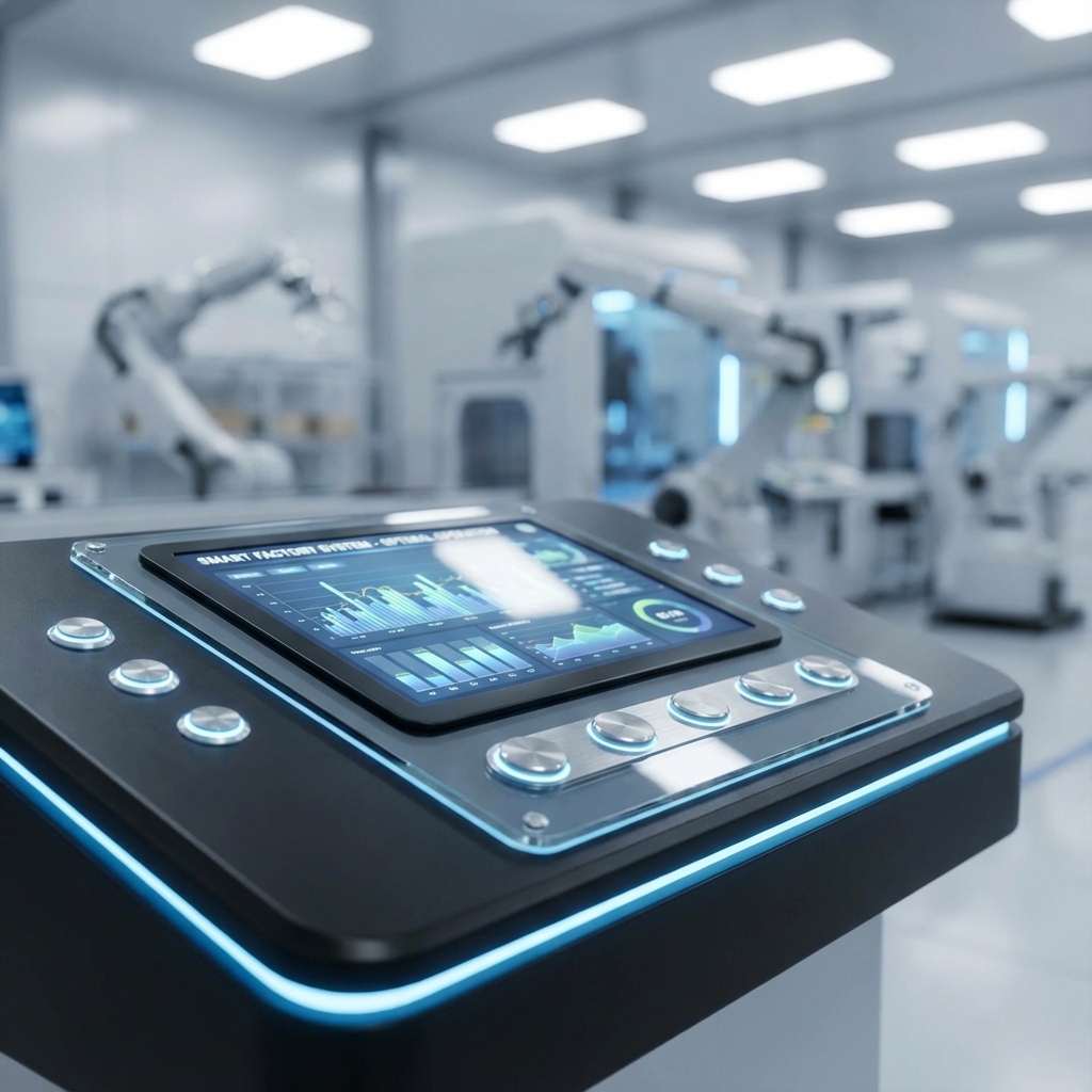 Painel de controle industrial